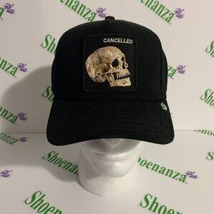 Goorin Bros The Farm The Cancelled Bold Suede Skull Cancel Culture Black Hat Cap